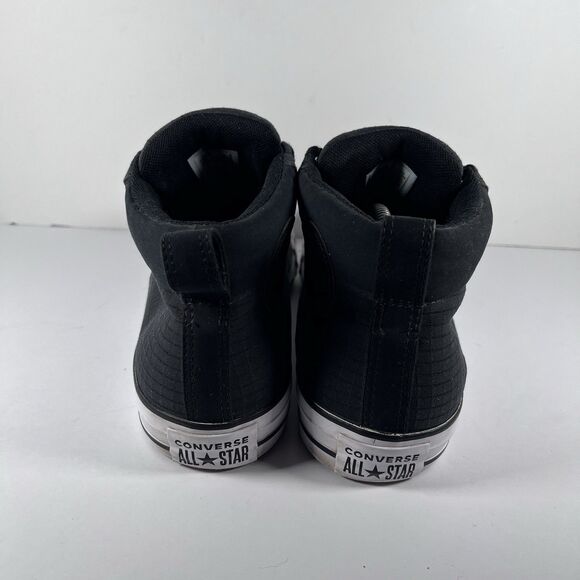 Converse Chuck Taylor All Star Street Mid Black Shoes Sneakers Men's Size 10 - Picture 4 of 8